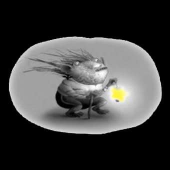 Troll drawing by Nicoletta Ceccoli